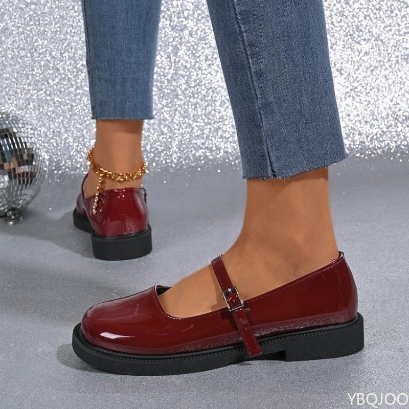 Flat Bottomed Women's Soft Top New Spring and Autumn Shallow Mouth Anti Slip Casual Single Shoe Mary Jane Daily Zapatos De Mujer