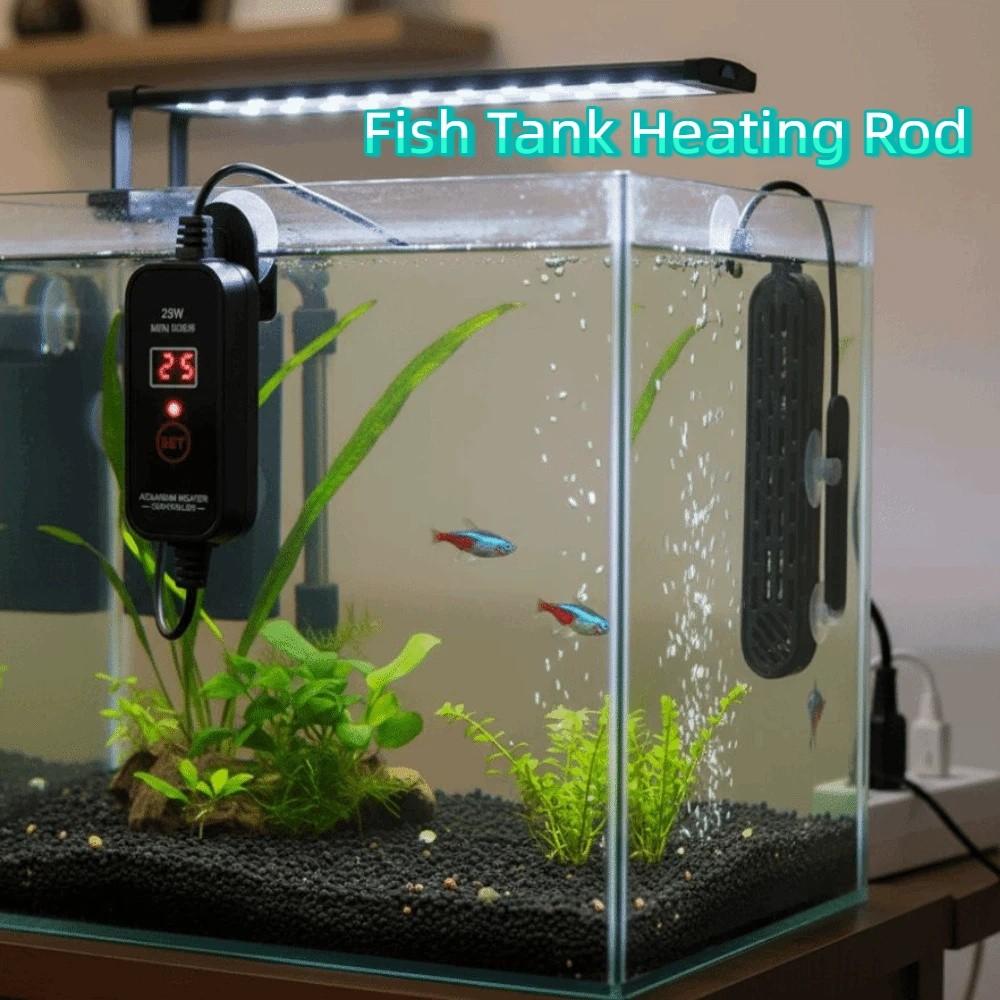 15-34°C Fish Tank Heating Rod LCD Display Mini Aquarium Heater  for Turtle Fishes