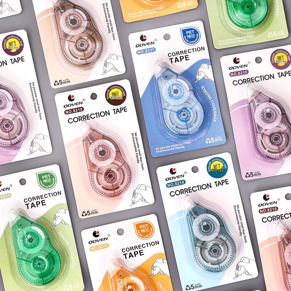 Morandi Color Large Capacity Transparent Correction Tape - Premium Student Stationery Gift