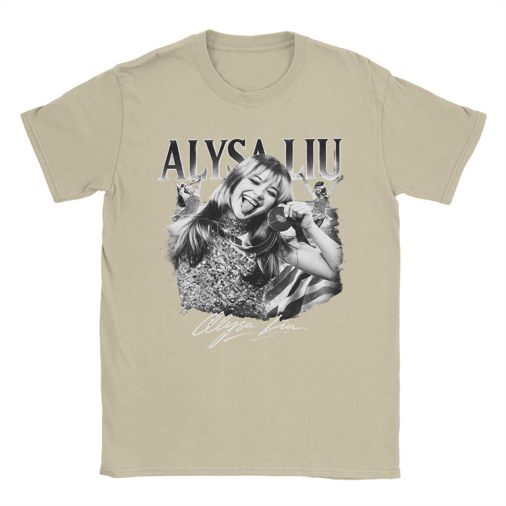 Alysa Liu Vintage USA TShirts Unisex Casual Pure Cotton Tees Round Neck Short Sleeve T Shirt Printing Clothes
