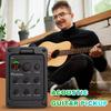 201 Piezo-Tonabnehmer Akustikgitarre Vorverstärker 4-Band Akustikgitarre Tonabnehmer Vorverstärker EQ Tuner Mikrofon-Mischung Vorverstärker für Fishman Presys+