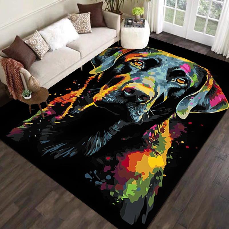 Skeleton and Animals Print Carpet for Home Living Room Bedroom Sofa Doormat Decor Large Area Rug Non-slip Floor Mat Fashionable