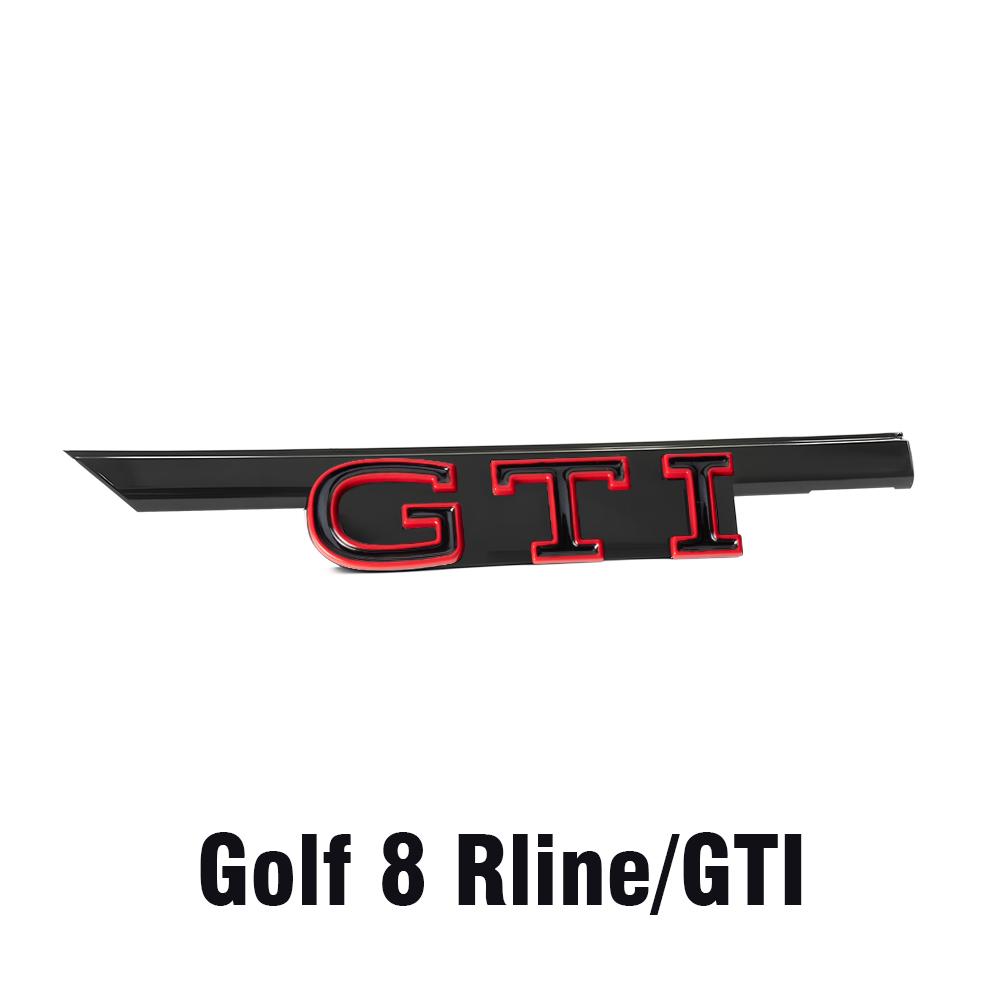 

2025 Hot 3D ABS Logo GTI GTD Letters Badge Car Front Grill Emblem Stickers For Volkswagen VW Golf 8 GTI Rline Replacement Access