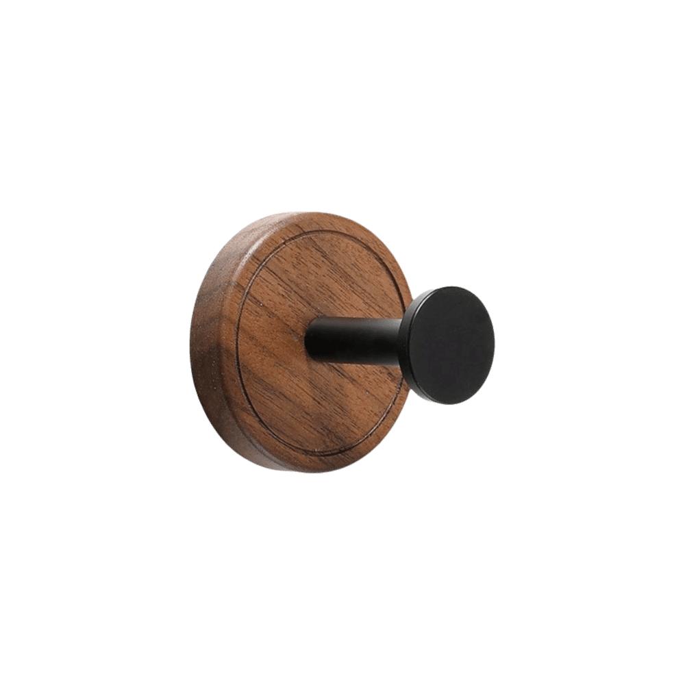 Solid Wood Wall Mount Hook No Drilling Wood Hook Space Saving Suction Cup Hook  Bathroom Storage