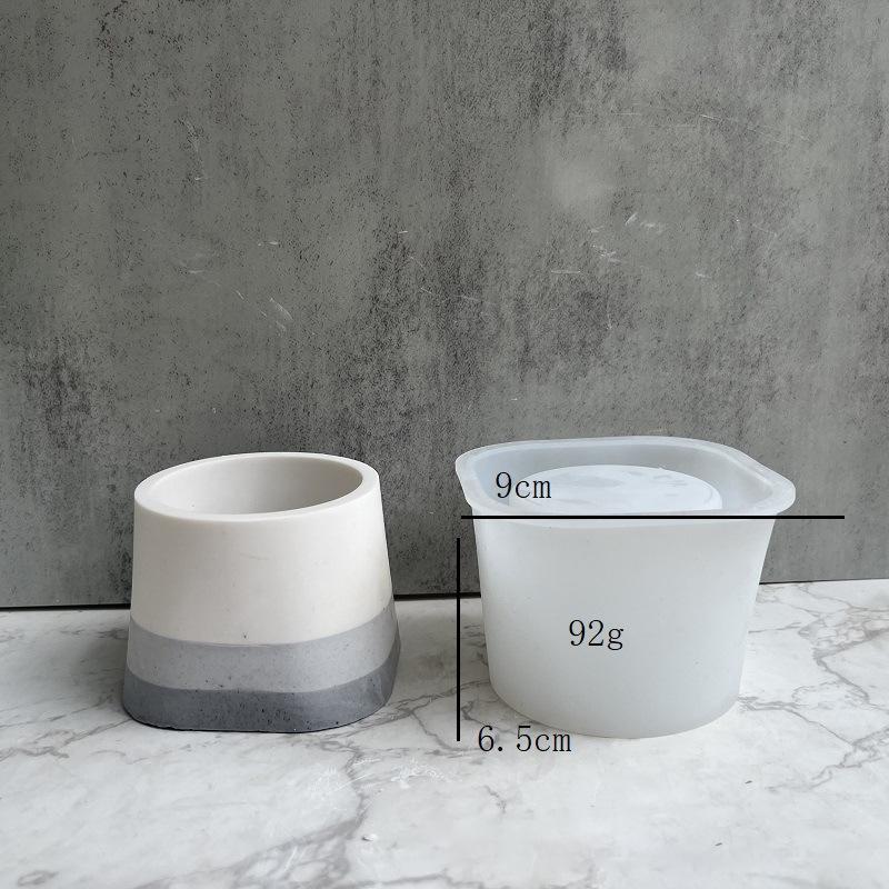 Silicone Mold for DIY Handmade Plaster Form Aroma Candle Cup Molds Mongolia Cup Gypsum Cement Storage Jewelry Box Mould Supplies