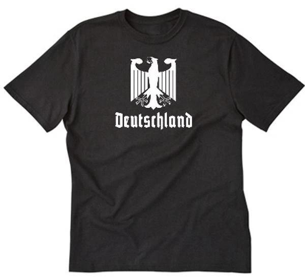 Germany Shirt Deutschland 100% Cotton T-shirt Mens Tees Top Funny German Crest Eagle Berlin Tee Shirt