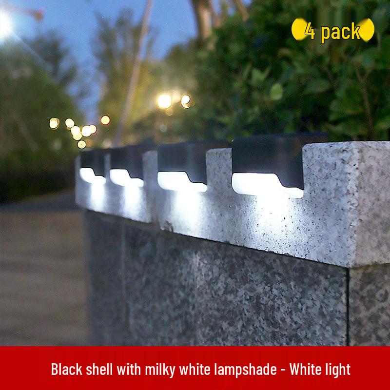 Solar Rainproof Step & Stair Lights for Outdoor Walls & Fences