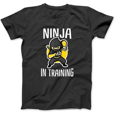 Ninja In Training Cool Ninja Kids T-Shirt Sweatshirt Hoodie Tanktop for Men Women Kids Black