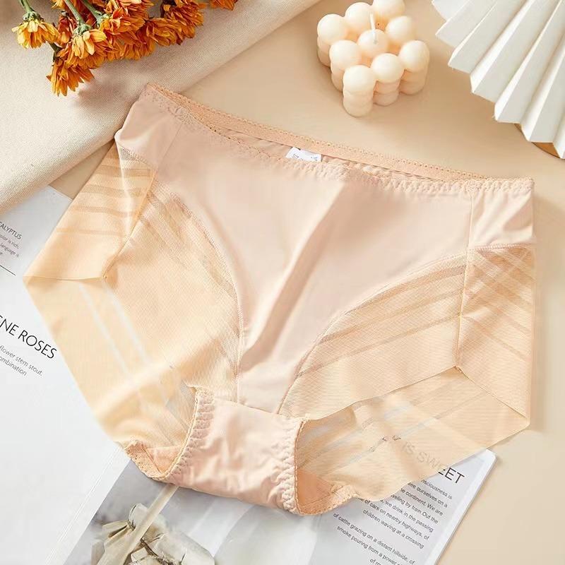 Sexy Lace Panties Women's Underpants Large Size Mid-Rise Waist Briefs Breathable Lift Buttocks Female Underwear