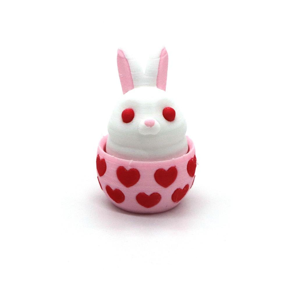 Surprise Egg Egg Rabbit Ornaments Pressed Egg Key Chain 3D Print Easter Egg  Spring Easter Party