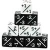 HDDais Dice Counter D6 Dice White +1/+1 and Black-1/-1 Magic: The Gathering and Other Games CCG M...