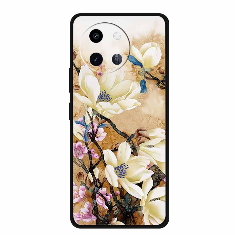 3D Lovely Cute Case For Vivo Y38 Y200i Y200T T3X Soft TPU Silicone Bumper Protector Relief Flower Emboss Phone Cover Funda Capa