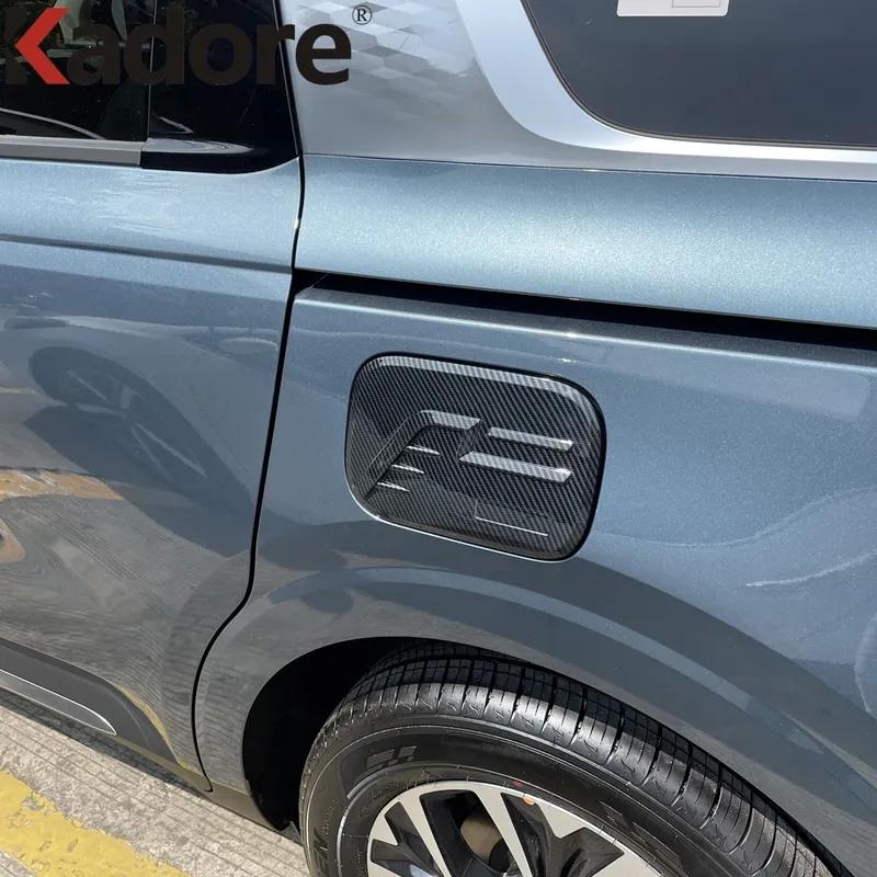 For Kia Carnival KA4 2024 2025 Carbon Fiber Car Gas Fuel Tank Cover Trim Oil Filler Cap Overlay Accessories