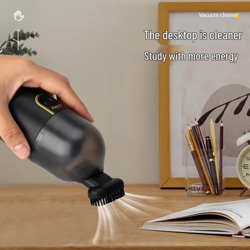 USB Rechargeable Mini Desktop Vacuum Cleaner for Eraser Crumbs and Keyboard Dust Removal