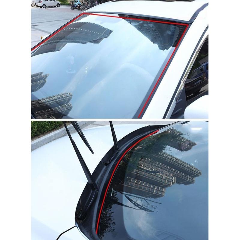 EPDM Rubber Sunroof Cover Seal Trim Adhesive Rubber Trim Flexible Strips for Car Windshield & Tailgate Weather Stripping