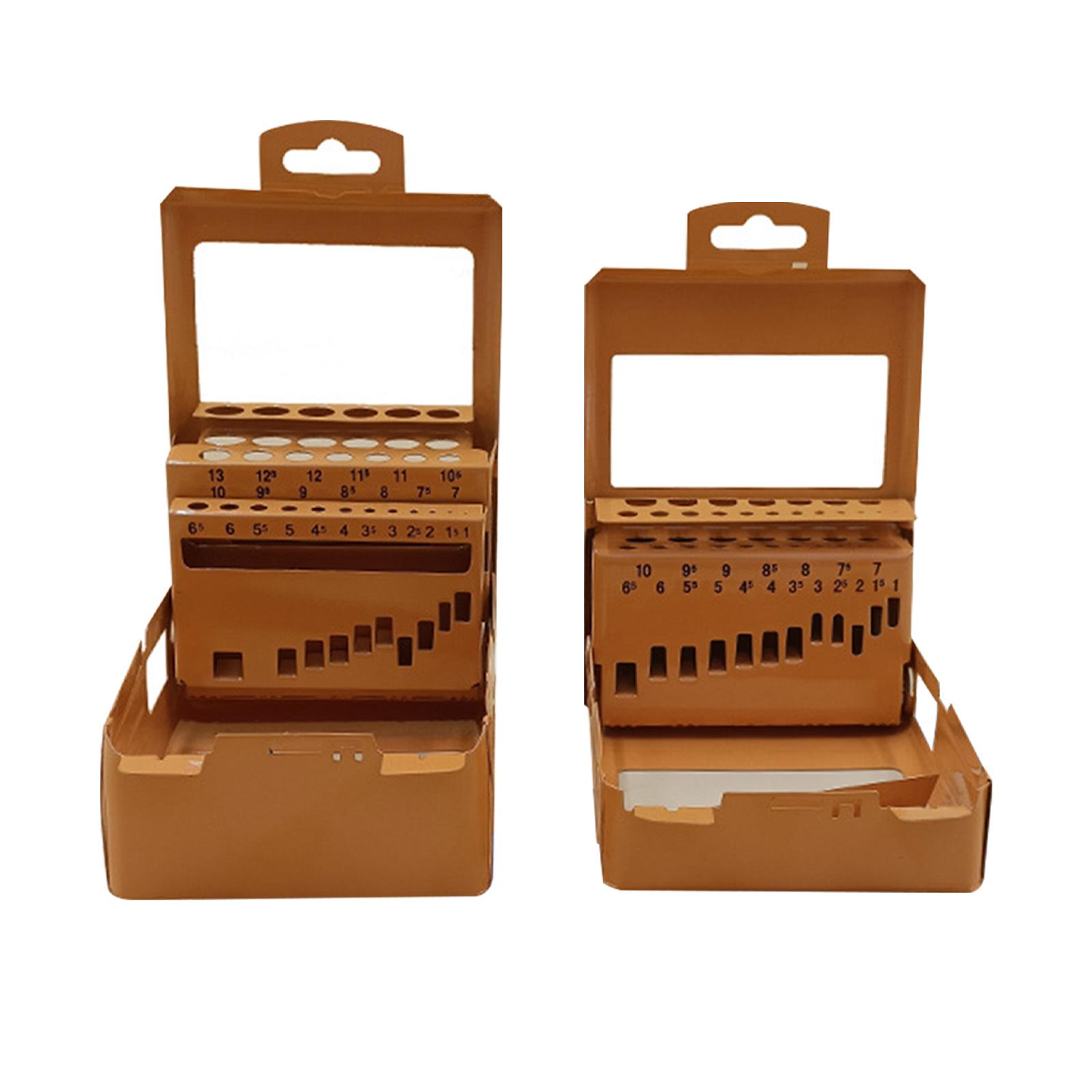 

Drill Bit Index Case Easy to Use Simple Scale Marking Sturdy Portable Metal Index Storage Box for Twist Drills Professional Home 1 to 10mm