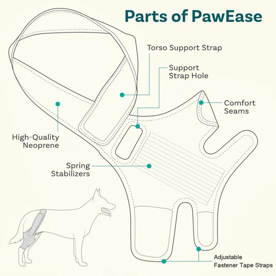 Dog Knee Brace for ACL Tear Adjustable Leg Support Bracket Dog Tendinitis Support Sleeve Easy Install Dog Leg Bracket