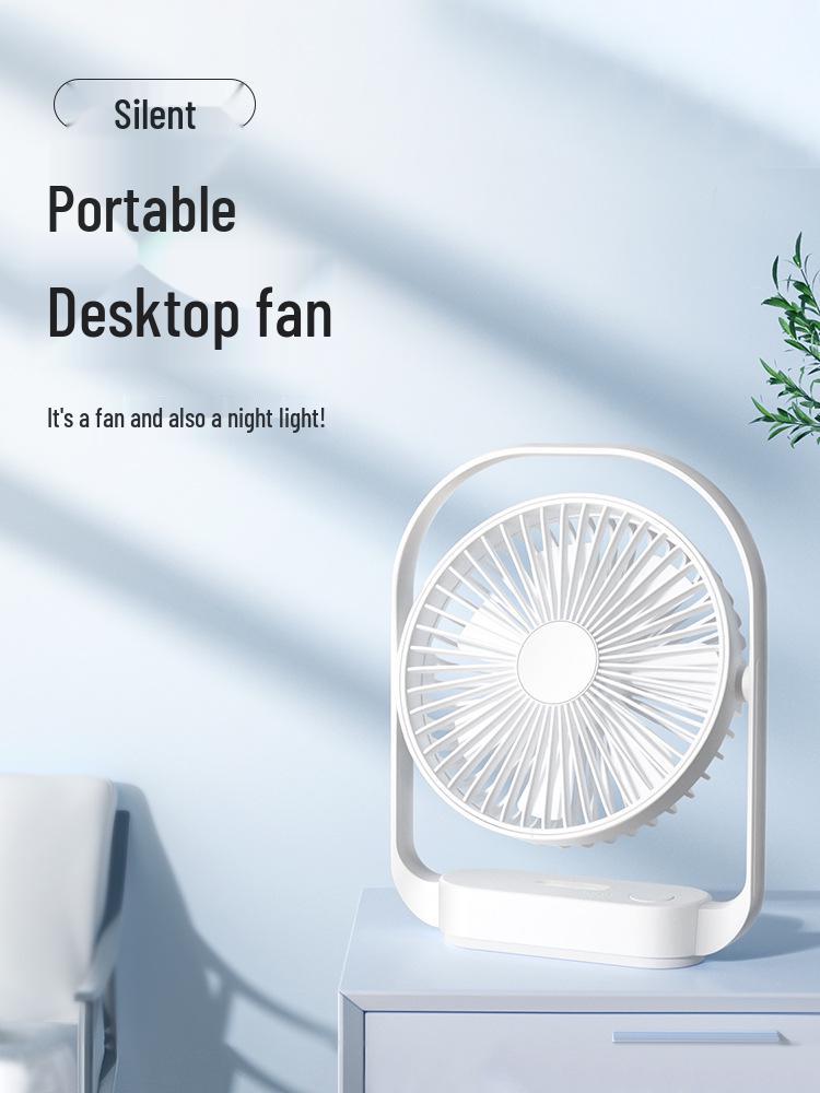 LK006 Ultra-Quiet Night Light Desktop Fan: Compact, Stylish, Popular