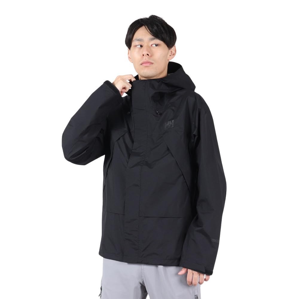 

Helly Hansen SCANDZA LIGHT JKT, Unisex, Black, 2024SS, Size XS, Water-Repellent, Waterproof, Windproof, Cold-Proof, Breathable, and Warm