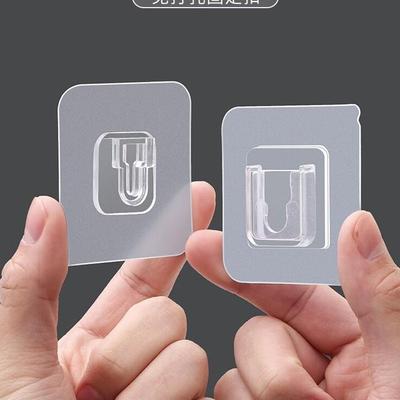 Adhesive No-Trace Hook Interlocking Rack for Routers and Plugs