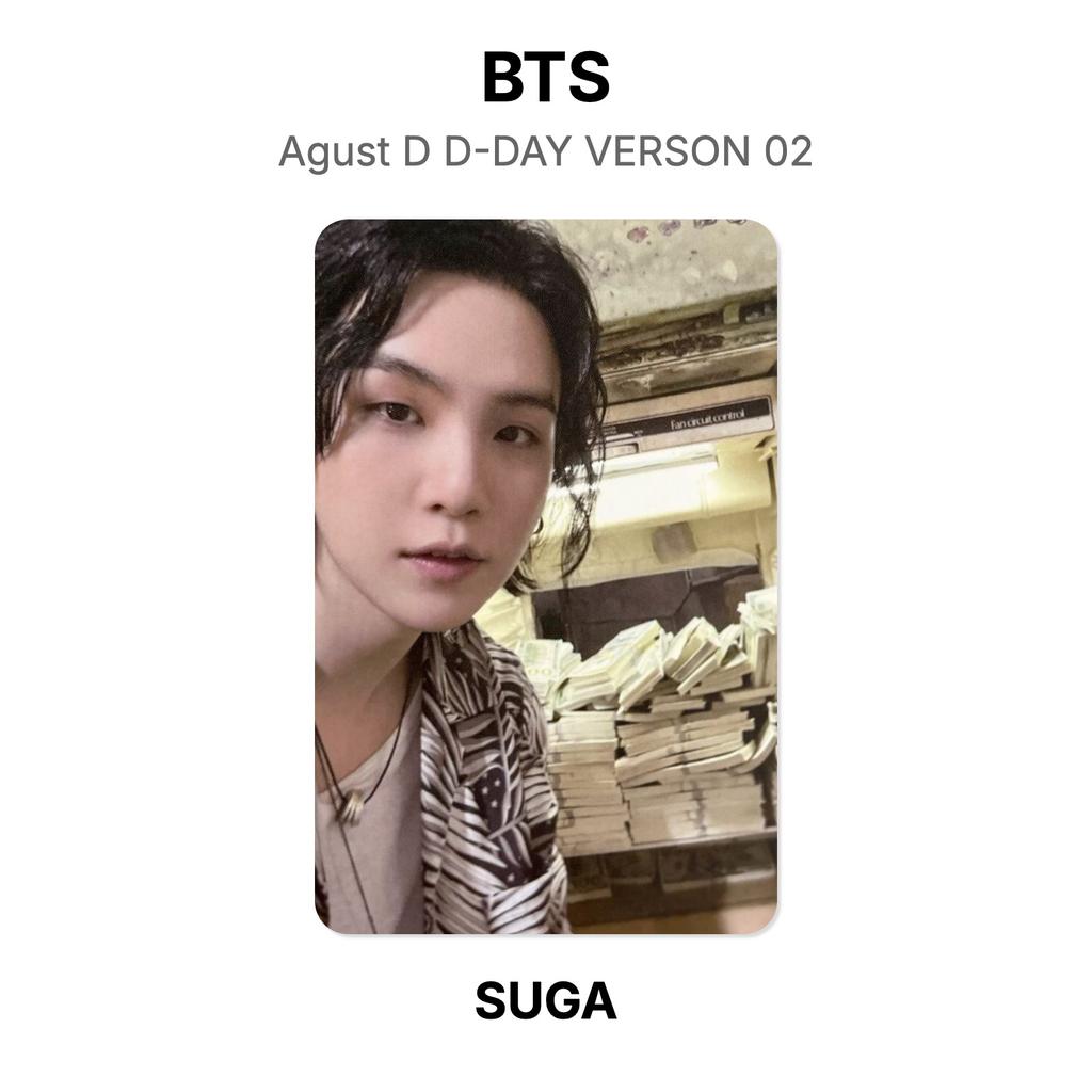 BTS Agust D D-DAY VERSON 02 Official Photocard