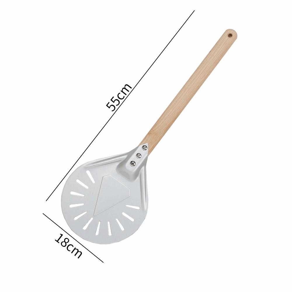 

Wooden Handle Turning Pizza Peel Paddle 7/8 inch Pancake Pizza Turner Oven Accessories 7 Inches