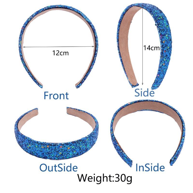 Viral Glitter Headbands - Creative Wide-Brimmed Sparkly Hair Hoop, Colorful & Versatile, Perfect for Face Washing & Daily Looks