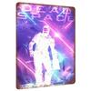 Dead Space Neon Light Effect Metal Wall Art Decorative Iron Painting for Game Room Home Decoration