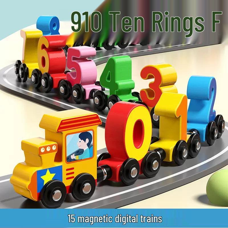 Magnetic Digital Train Building Blocks - Educational Toys for Toddlers (1-3 Years)