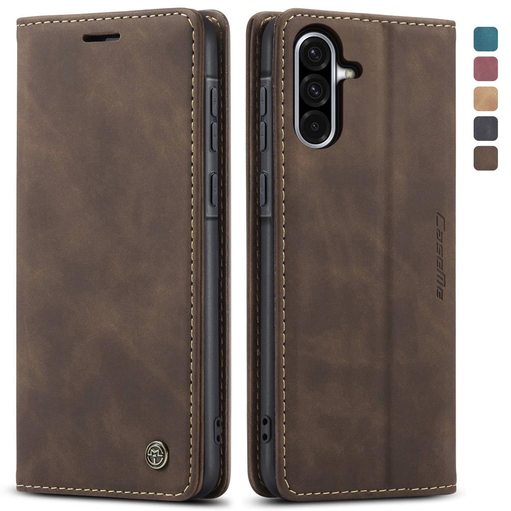 Luxury Retro Case for Samsung Galaxy A56 5G Multiple Card Slots Stand Function Phone Cover for Galaxy A36 5G A26 Leather Wallet