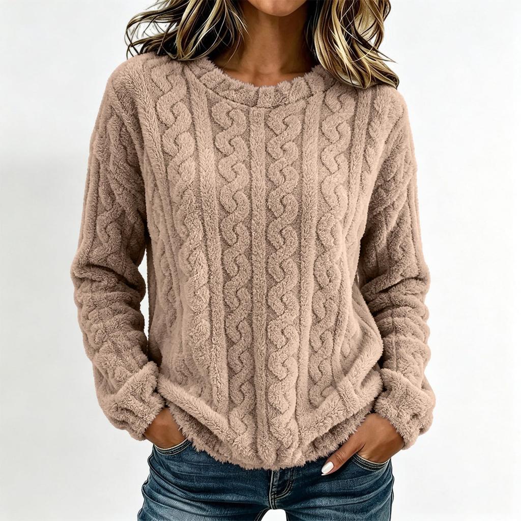 Women's Casual Long Sleeve V-Neck Blouse with Ruffle for Everyday Wear