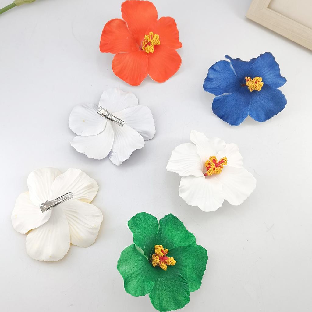 Hawaiian Flower Hair Clip For Women Girls Romantic Bohemian Flower Side Bangs Clip BB Hair Clips Hair Accessories