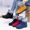 Shoes Women's Cotton Boots Winter Plus Velvet Thickened Mid-top Warm Snow Boots Pedal Cotton Shoes