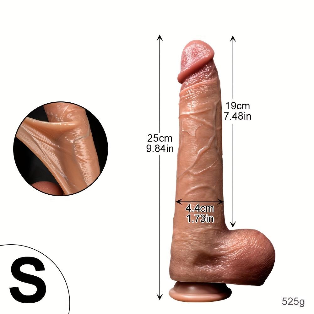 Dildo – 30 cm Bardzo Duże Realistyczne Dildo z Ruchomymi Jądrami, Dwowarstwowy Płynny Silikon, Mocna Przyssawka, Korek Analny Zabawka Seksualna dla Mężczyzn i Kobiet
