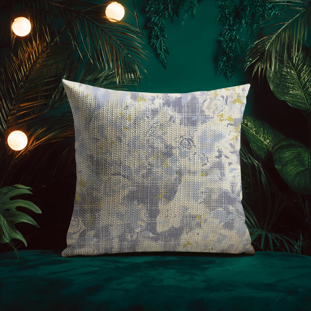 Retro Ink Prints Beautiful Cushion Cover Silky elegant Comfort Sofa Bed Invisible zipper Beach pillowcase