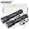 30W High Power Led Flashlight Telescopic Zoom Portable USB Rechargeable LED Lamp Emergency Spotlights Outdoor Camping Torch