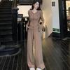 Stylish Slim-Fit Hooded Sun Protection Cardigan & Wide-Leg Pants Two-Piece Set
