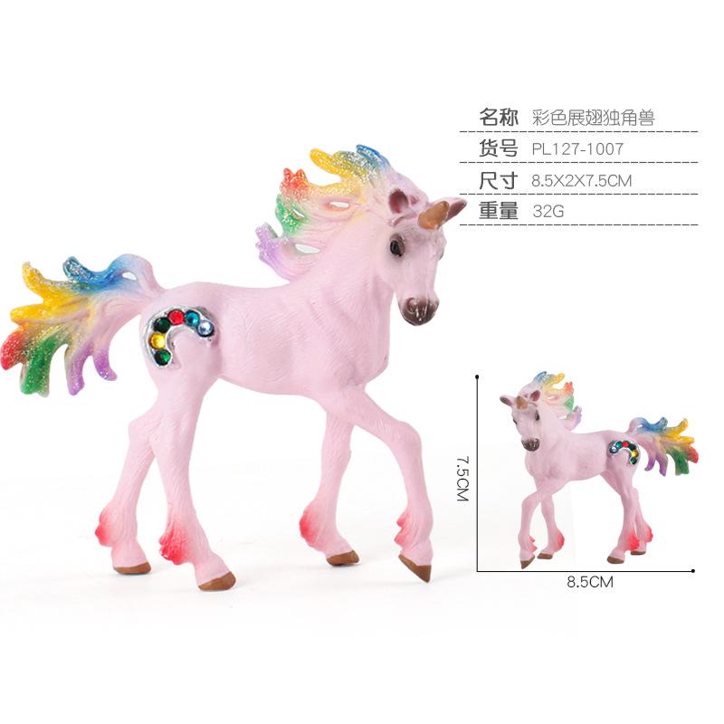 Simulation Mythological Story Elf Model Unicorn Pegasus Solid Boutique Interior Ornament Doll