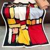 Korean Style Geometric Printed Silk Scarf For Women Summer Fashion
