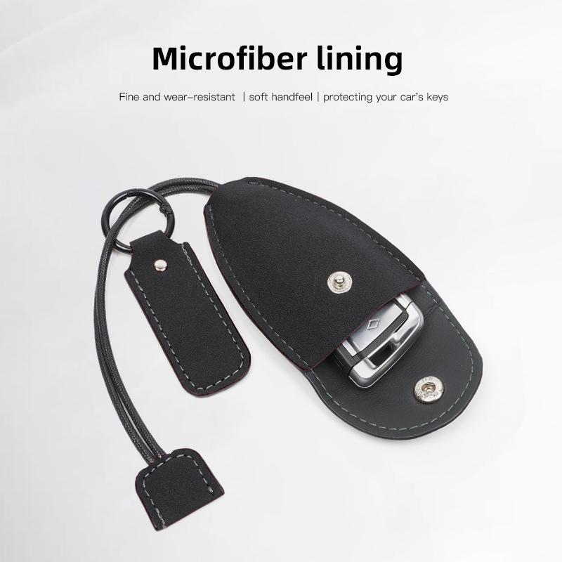 Suede Leather Car Smart Key Case Cover Keychain Shell Holder Protector Accessory For Chevrolet Spark Captiva Cruze Tracker Epica