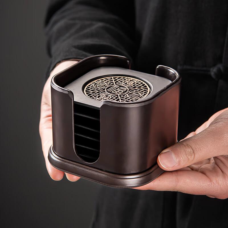 Puqi Bakelite Tea Coaster Set