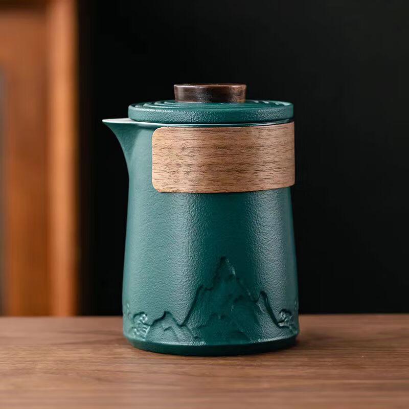 SHIJIANA Ceramic Portable Travel Tea Set No Storage Bag & Cups