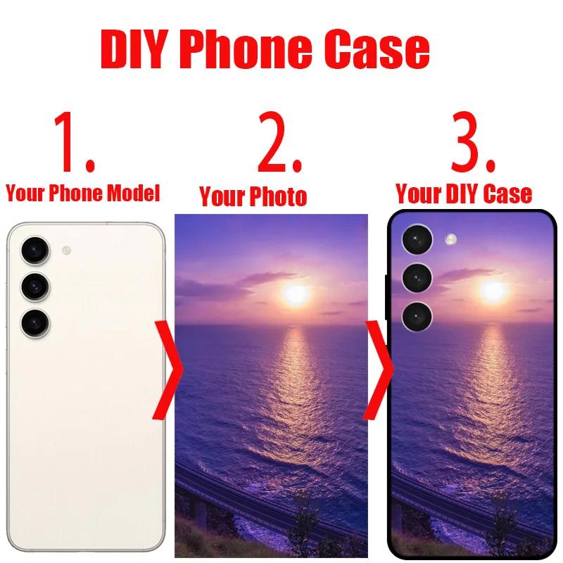 Customized DIY Soft Black TPU Silicone Phone Case For Redmi Note 14 13 Pro Plus Turbo 4 K80 K70 Pro K70E 14C 13C A3 A4 Pro
