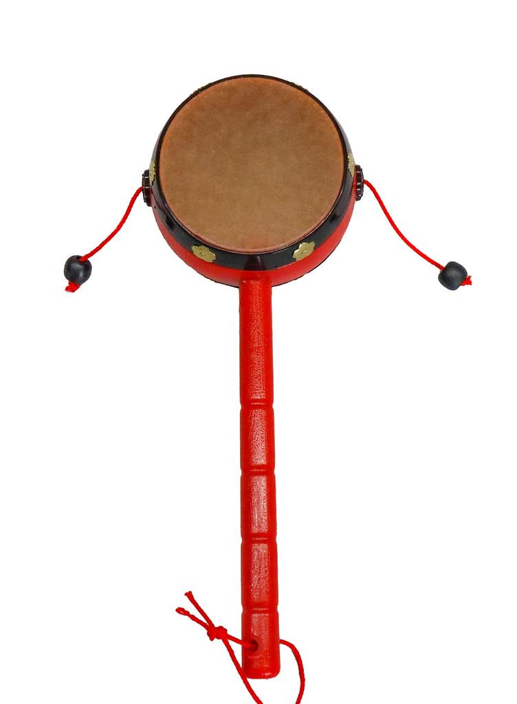 Traditional Japanese wooden toy drum den-den