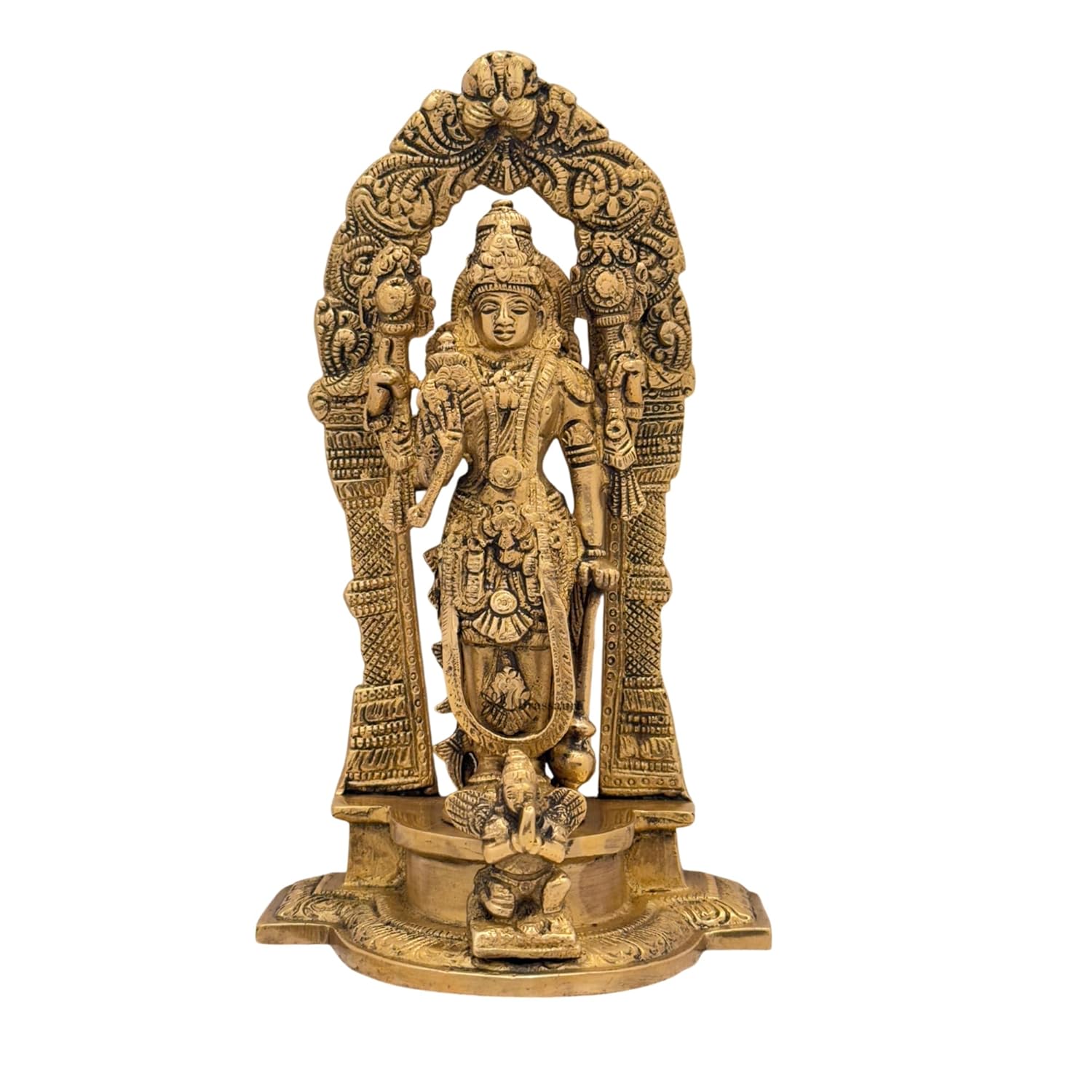 Pure Brass Vishnu Murti For Home & Decor Showpiece, Handmade God Narayan Idol