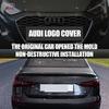 3D 4w 4 Ring Badge Accessories Car Front Bonnet Grille Rear Trunk Emblem Decoration Sticker For 4w S4 Original Replacementw4
