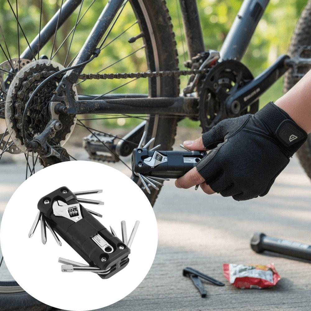 Multitool Motorcycle Tool Kits Portable Design Durable Construction Tire Repair Tool Stainless Steel Screwdriver Included