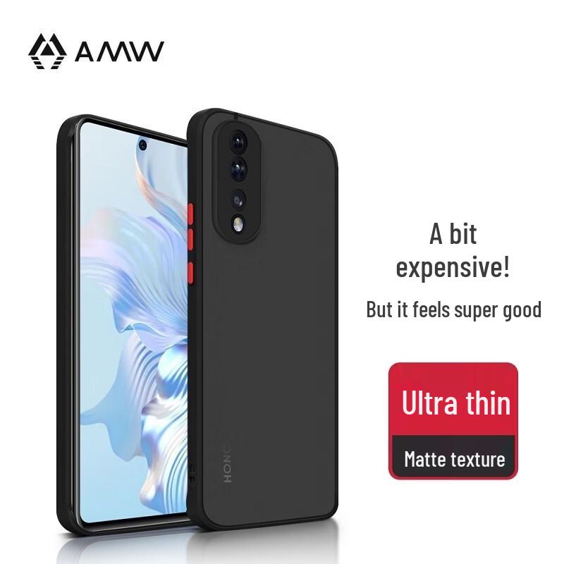 

AMW Ultra-Thin Frosted Drop-Proof Phone Case for Honor 80 Pro Curved Screen