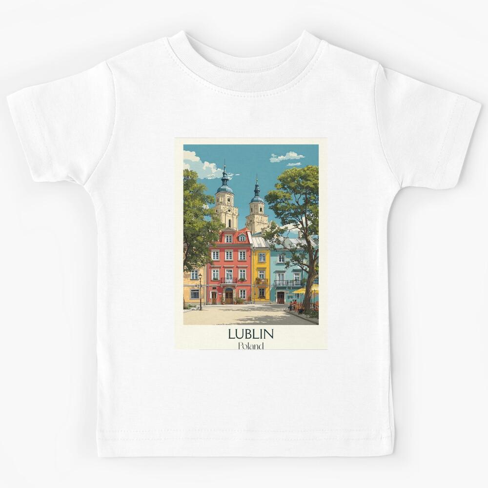 Lublin Poster – Eastern Poland Heritage City Art Kids T-Shirt 150