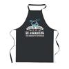 Kitchen Apron - PLANETEE - Aquabiking Legend Humor - Black - 90x60 Cm - Thick Cotton